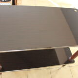 Side table varnished 2 levels 1960