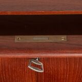 Commode 4 tiroirs en teck, Danemark 1960