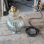 Suspension vintage en verre