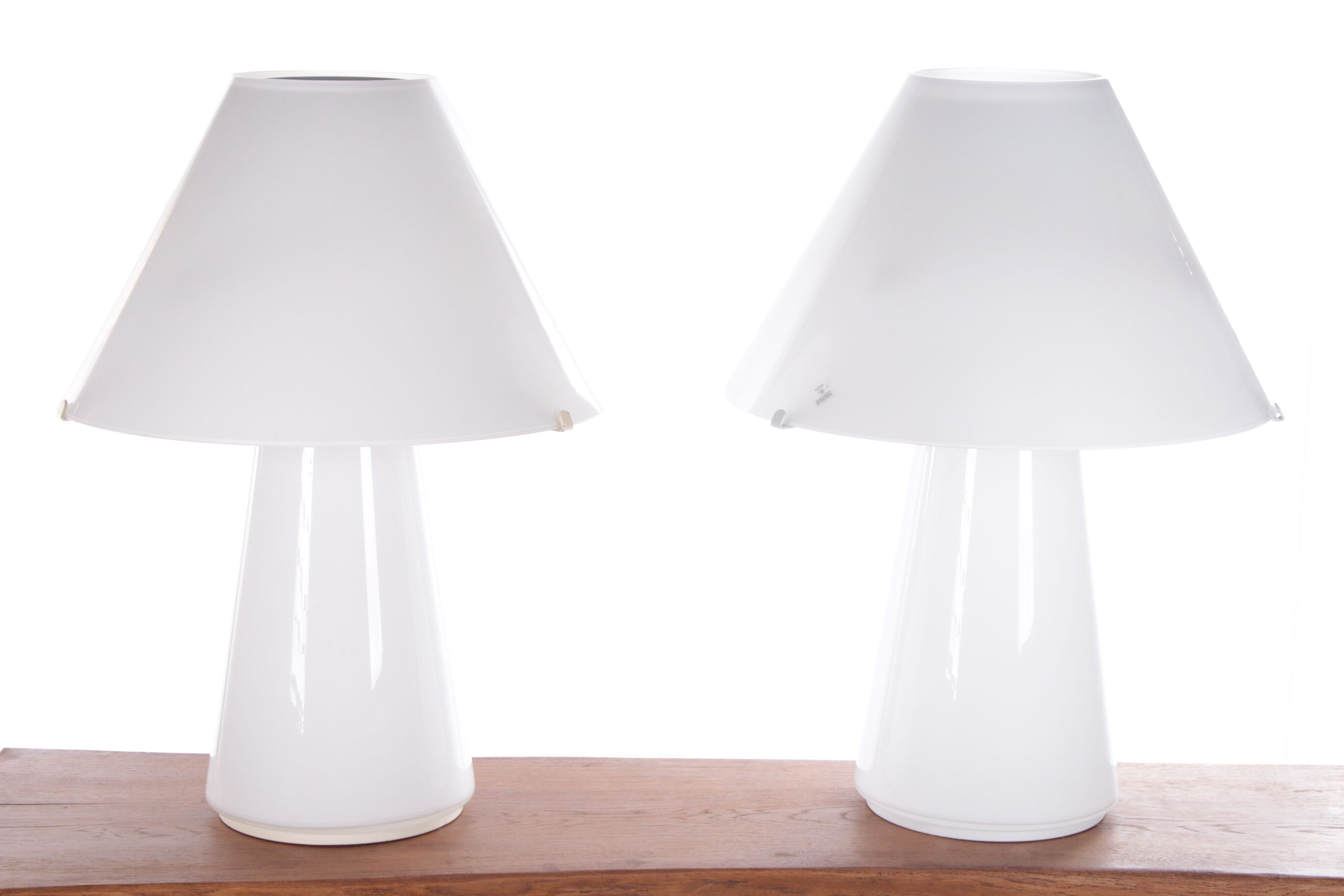 Set murano table lamps handmade, 1970s