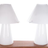 Set murano table lamps handmade, 1970s