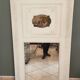 trumeau mirror from the 1920s in painted wood