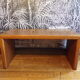 1960 minimalist oak bench