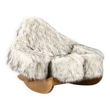 Fauteuil à bascule « Yeti » par Mario Scheichenbauer pour Elam, années 1960