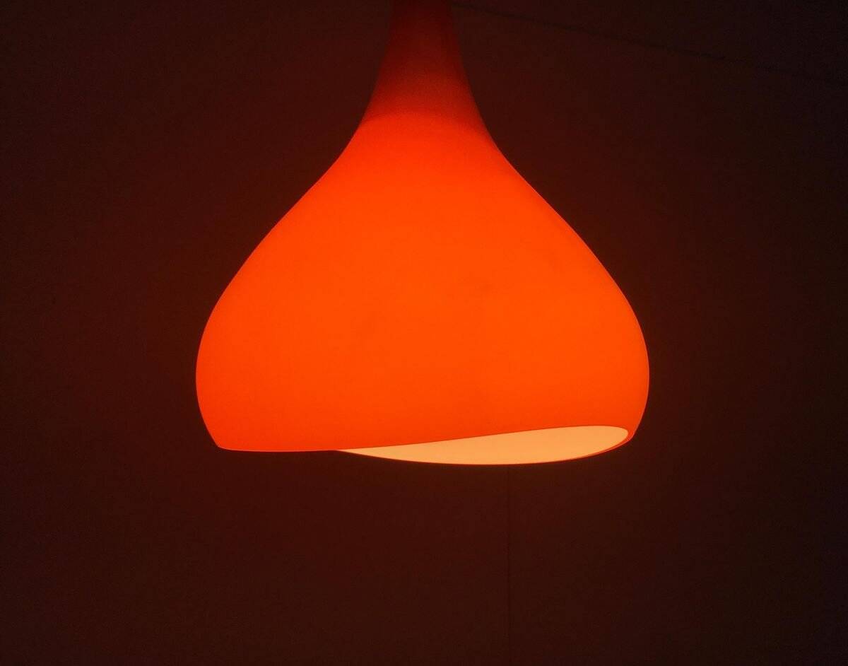 Krokus P1061 pendant lamp, mid-century Danish by Sigvard Bernadotte and Acton Bjørn for Nordisk Solar.