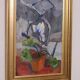 Original Swedish oil on canvas – “Winter Cyclamen” by Majken Bergvin (1922–2012) – 1965 – vintage & framed – 62 × 43 cm