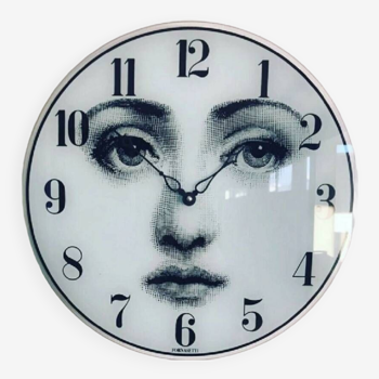 Horloge murale en verre Viso Lina Cavalieri Fornasetti