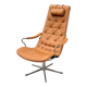 "Bravo" armchair by Jan Ekström for Conform in leather and aluminium, Sweden 2018
