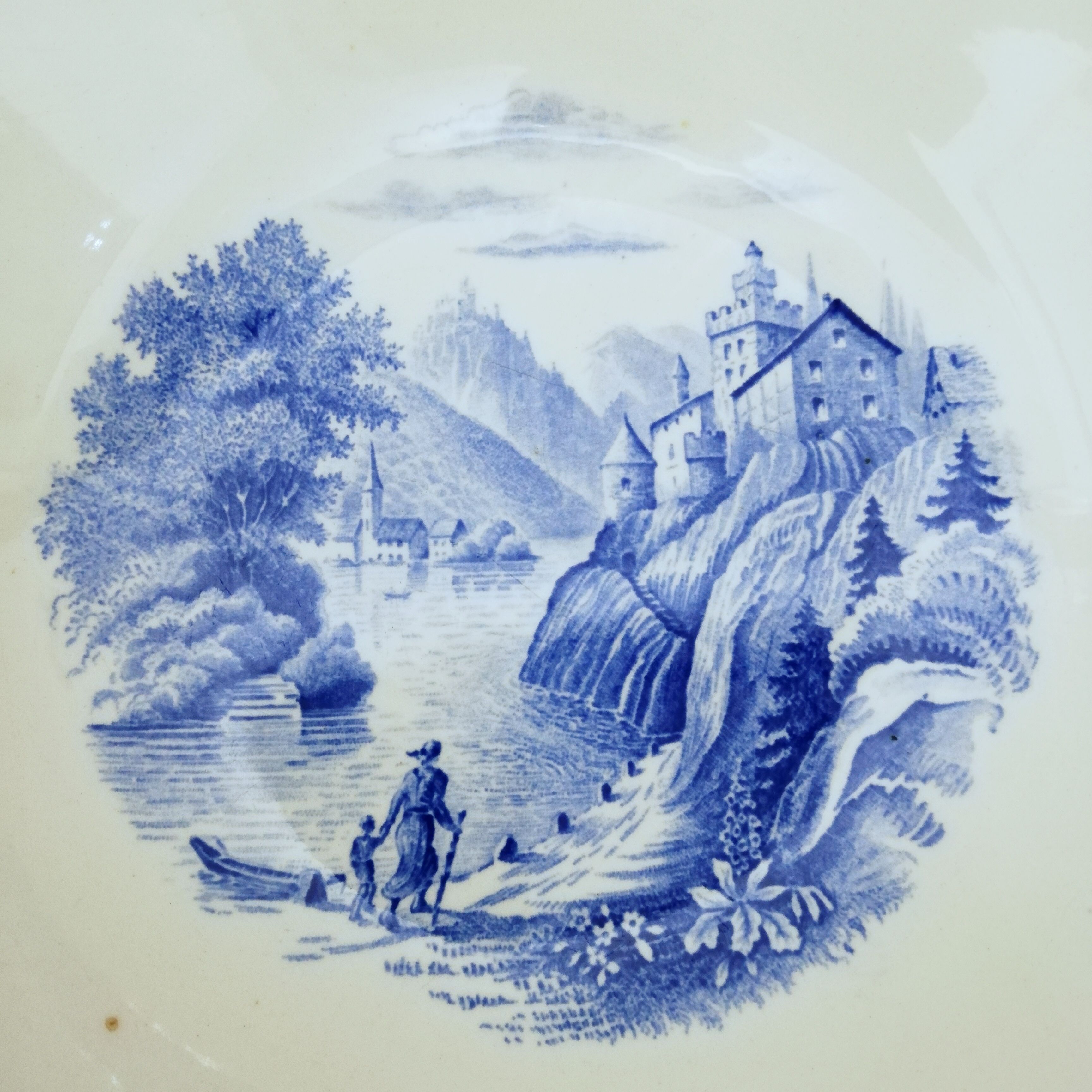 Bowl Villeroy & Boch pattern Burge land blue