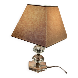 Lampe pied en verre