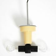 Large original 1960s red Bumling ceiling lamp by Anders Pehrson for Ateljé
