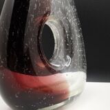Vintage glass vase bubble 60s/70s