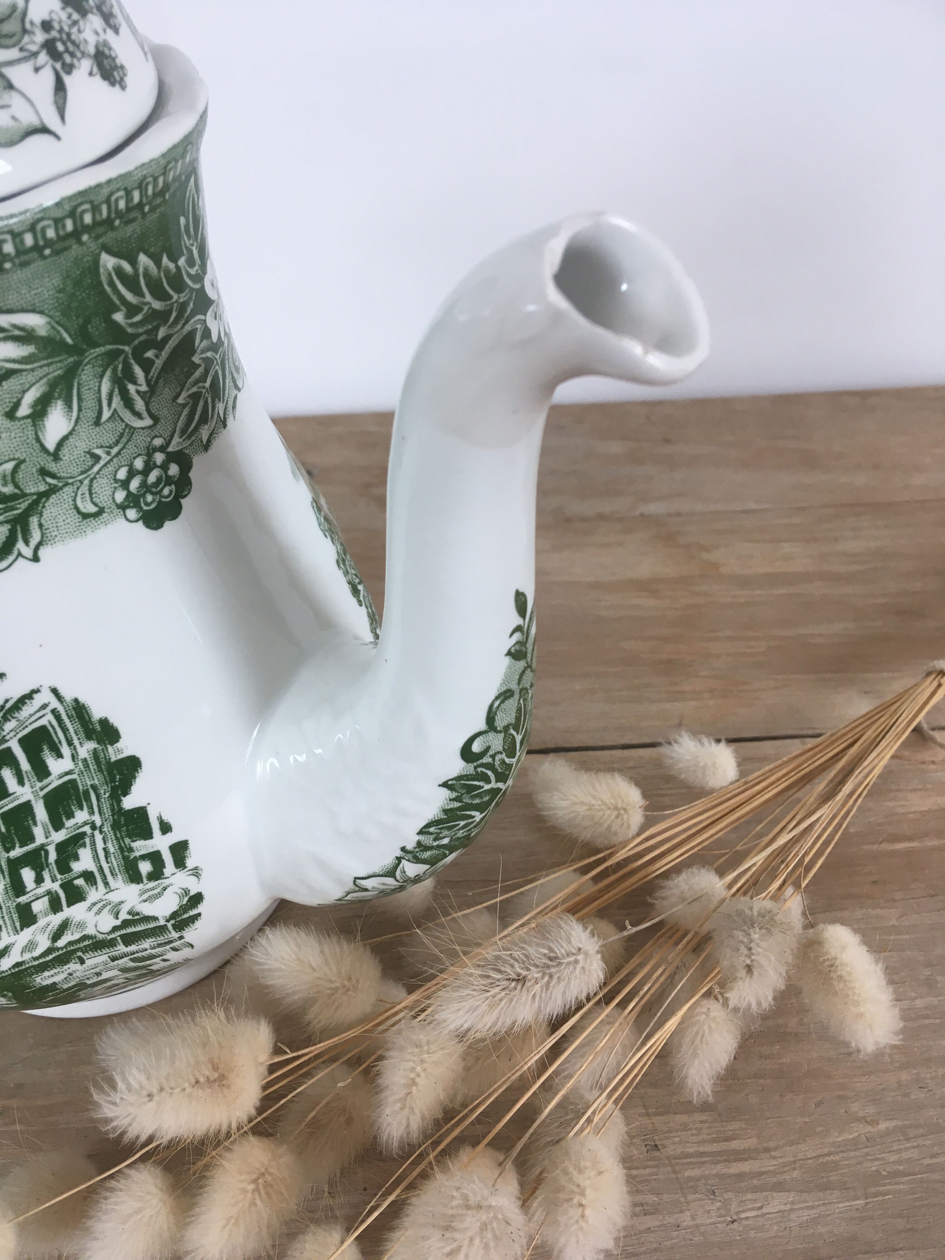 Green English Teapot