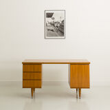 Vintage desk 3 drawers and 1 swing door