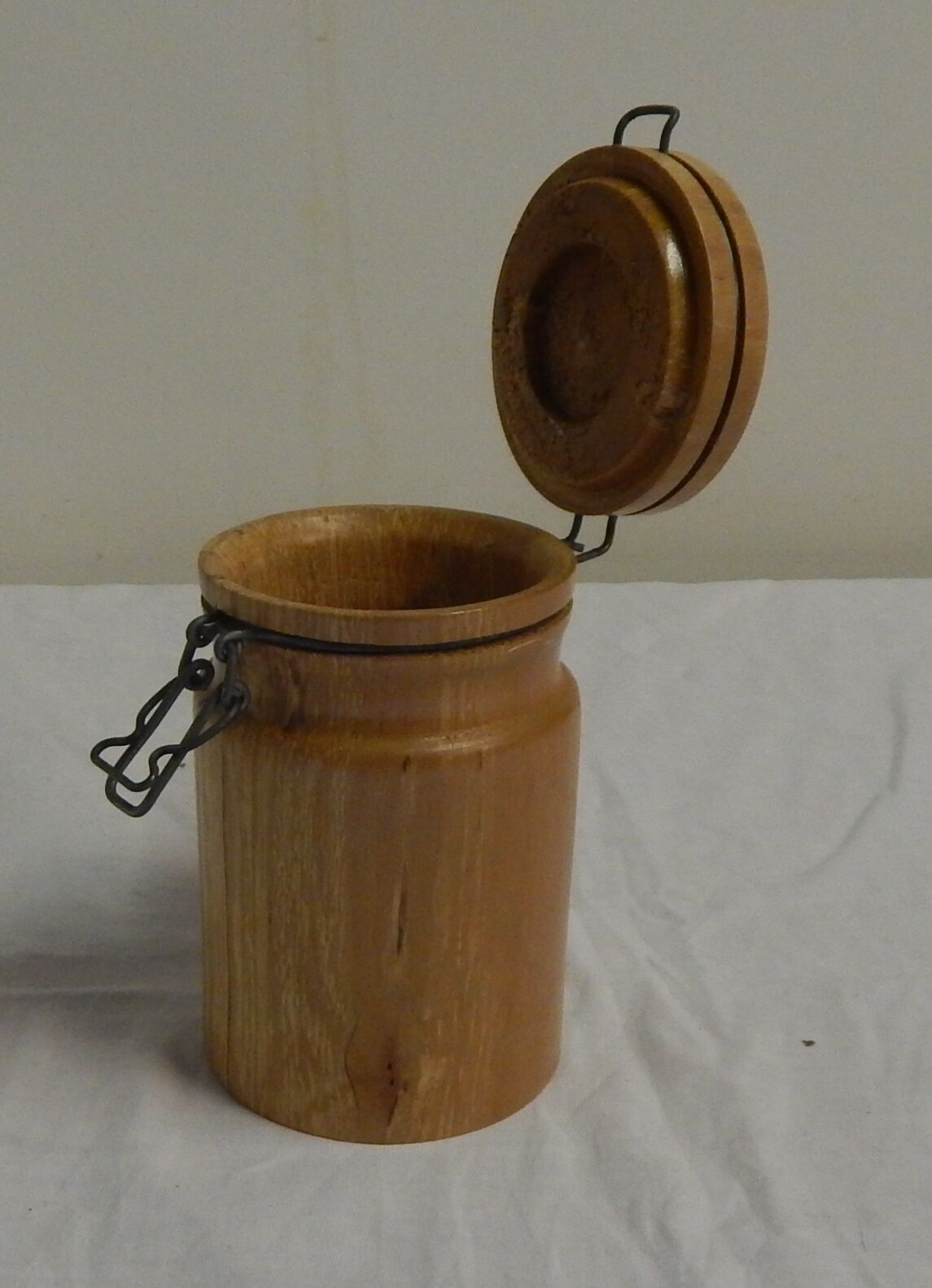 Wood jar turned