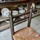 Chaise basse George Robert en bois et paille n°1