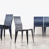 Set of 8 fulfil dining chairs by Mart van Schijndel for Lensvelt 1989