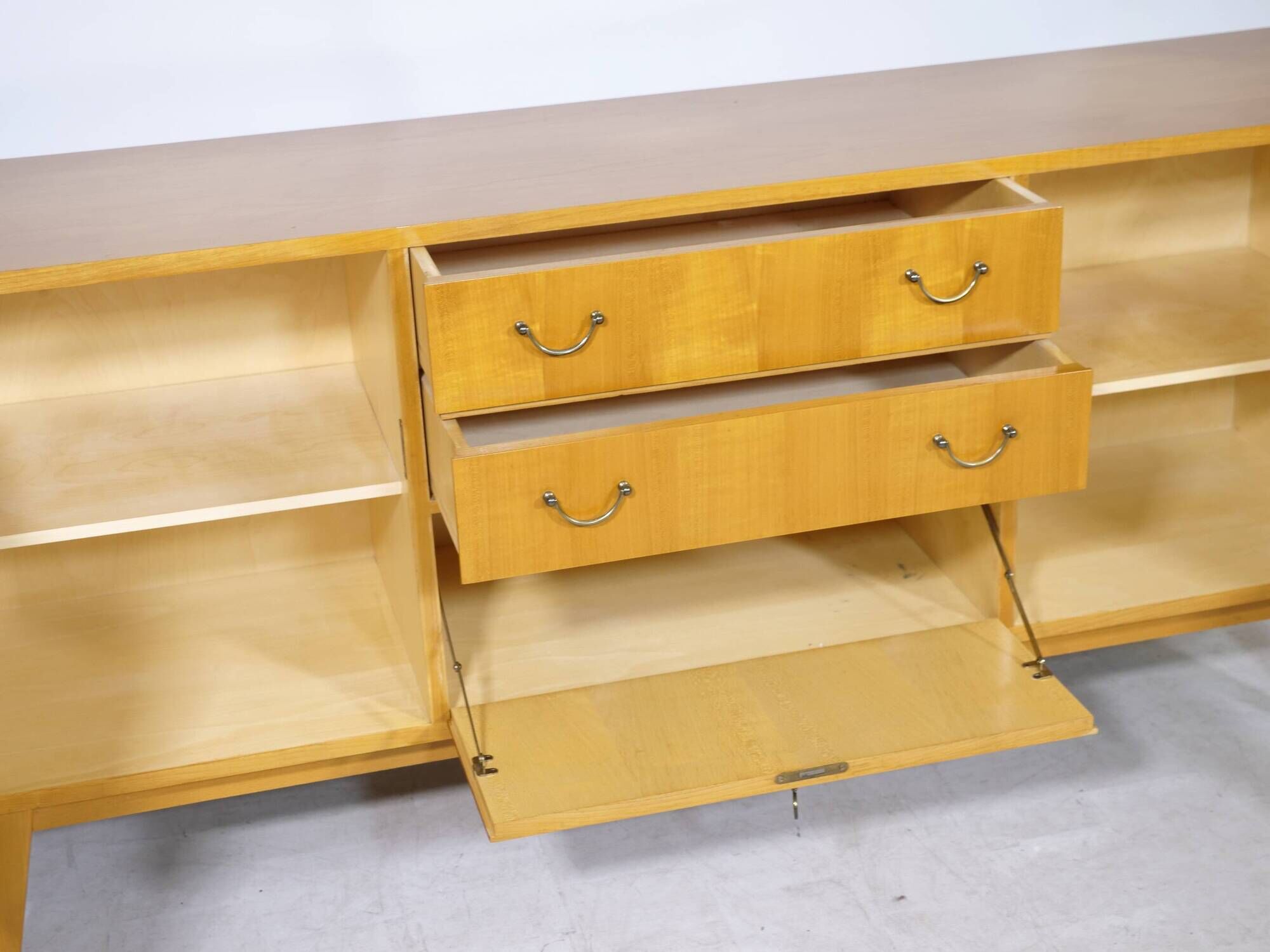 Mid-Century Sideboard in Cherry Wood by Möbel Mann, 1960s