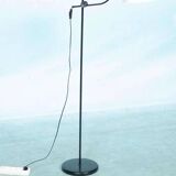 1970s minimalist floor lamp, adjustable reading lamp