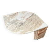 Water droplet marble coffee table design from the 70s.