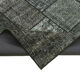 Hand-knotted oriental vintage 172 cm x 240 cm black patchwork carpet