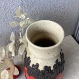 Vase Bay Keramik fat lava West Germany 7030