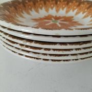 Set of 6 Vintage Italian Ironstone Plates S. Giovanni Valdarno
