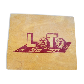 Jeu de loto complet dans sa boite en bois vintage