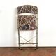 Vintage folding chair - upcycling - tapestry - Large Rainbow tree