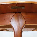 Round dining table McIntosh teak design Scandinavian 50s vintage