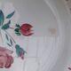 Antique plate with floral decoration