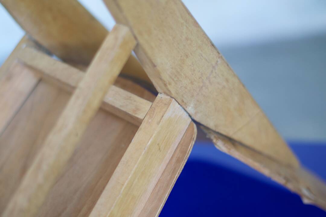 two  style wooden chairs