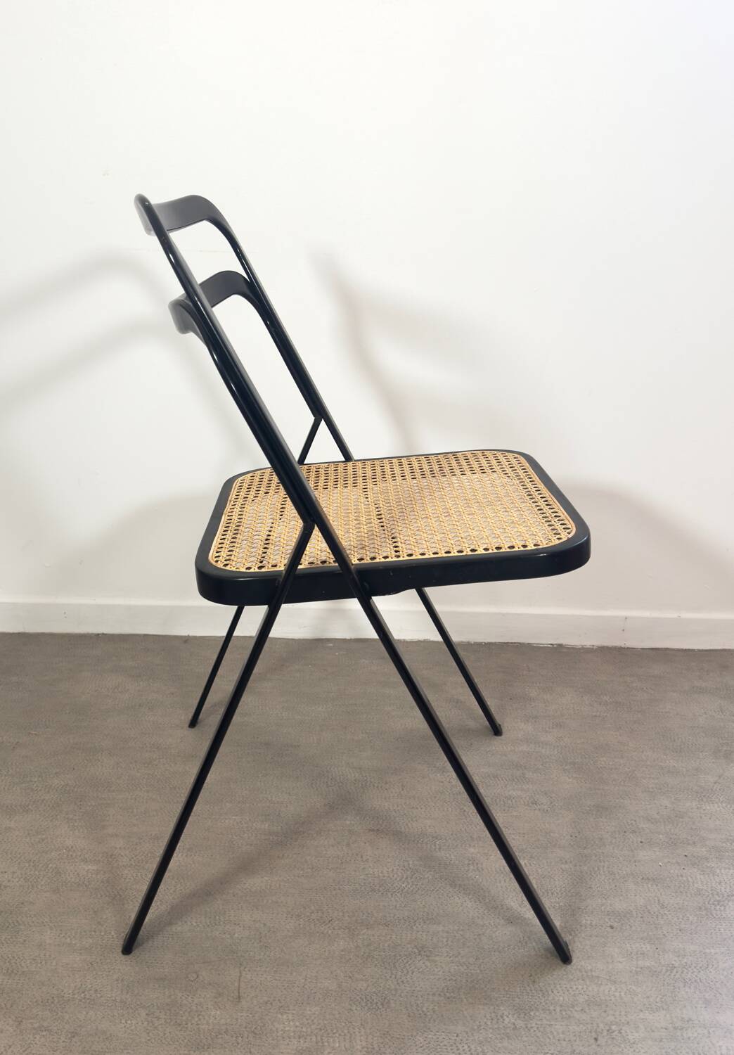 Giorgio Cattelan folding cane chair for Cidue