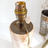 Mineral stone lamp base