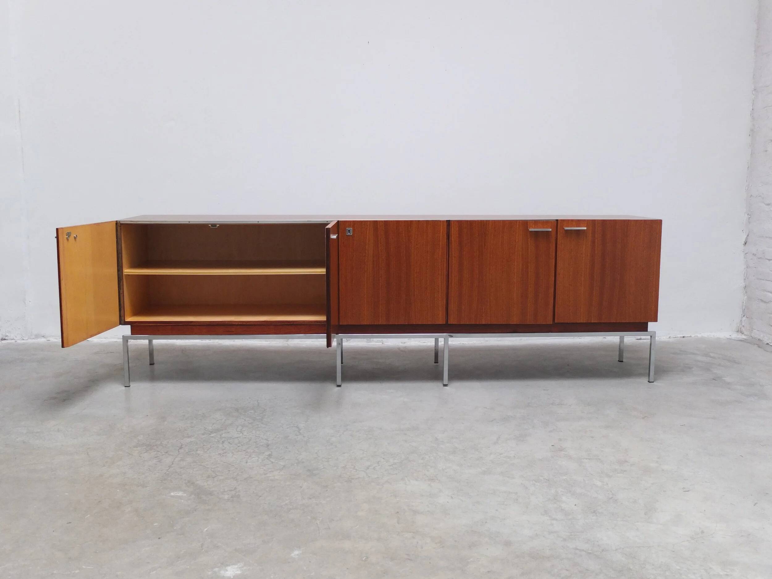 Large modernist sideboard in Indian rosewood, 1960s