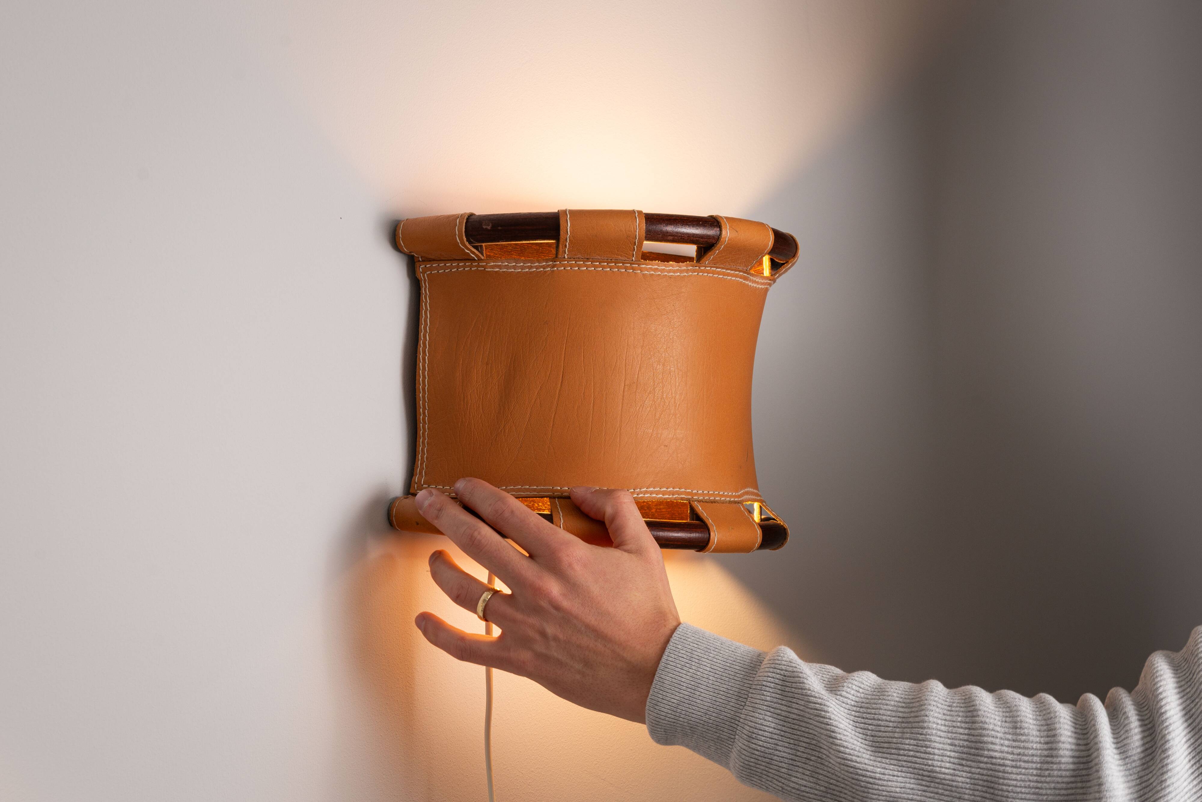 Anna Ehrner pair of wall lamps for Ateljé Lyktan