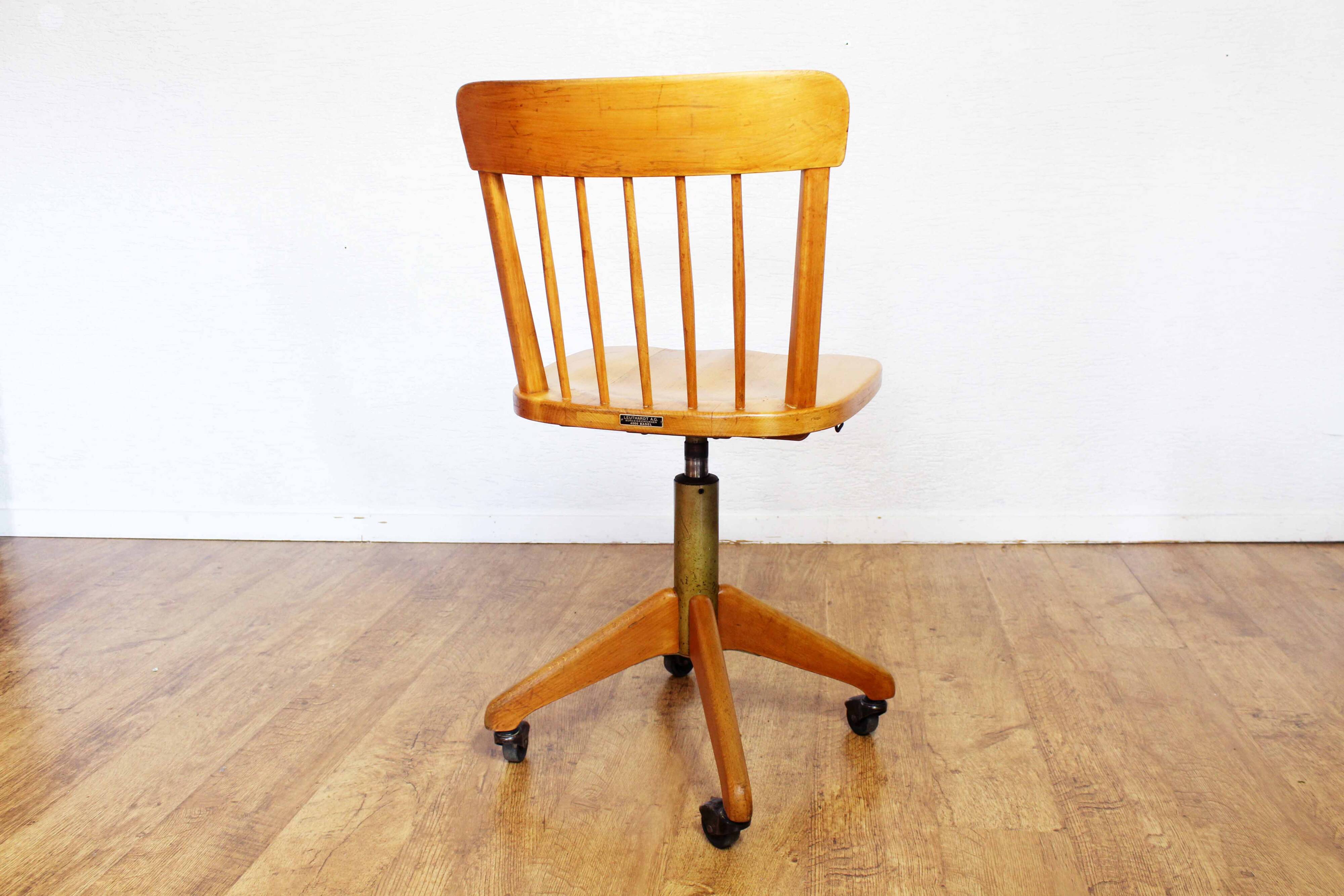 Stoll Giroflex wooden office chair