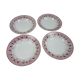 Set of 4 hollow plates model Murier Saint Amand and Hamage