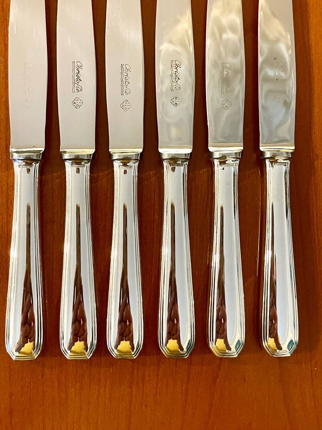 Christofle America, 6 dessert knives 19.5 cm
