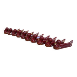 10 ceramic knife holders in burgundy duck with gold edging