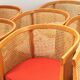 Suite de 8 fauteuils cabriolet
