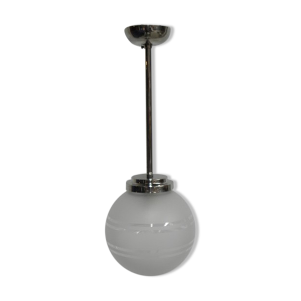 Suspension Art déco avec globe en verre