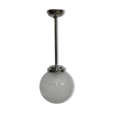 Suspension Art deco with glass globe