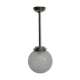 Suspension Art deco with glass globe