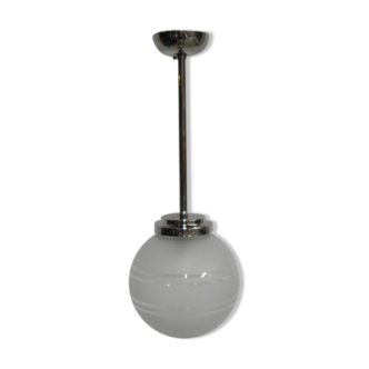 Suspension Art deco with glass globe