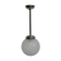 Suspension Art deco with glass globe