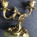 Old bronze candlestick