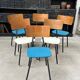 Suite de 6 chaises vintage