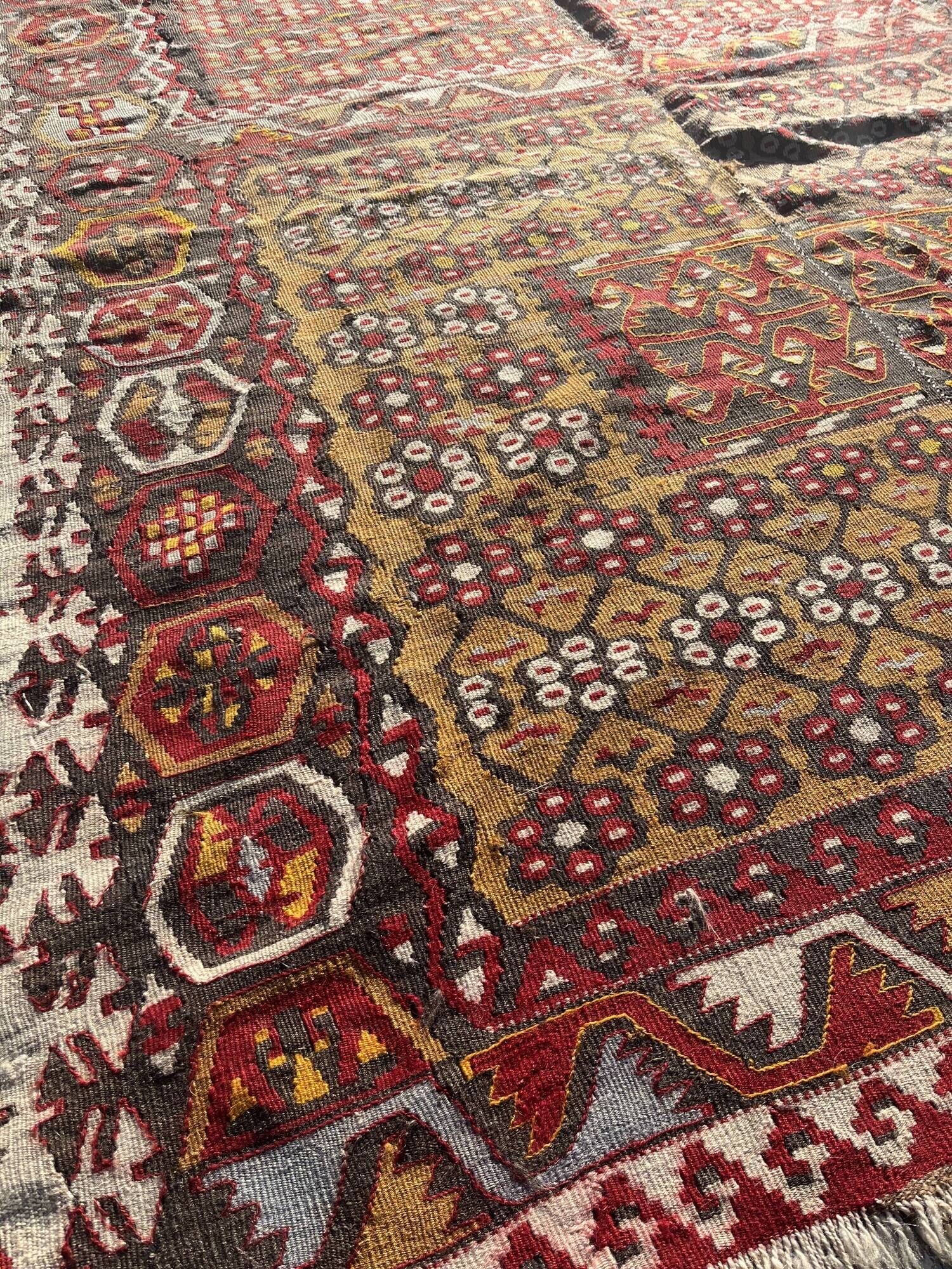 Kilim turkish papatyali avsar kayseri 192 x 403 cm