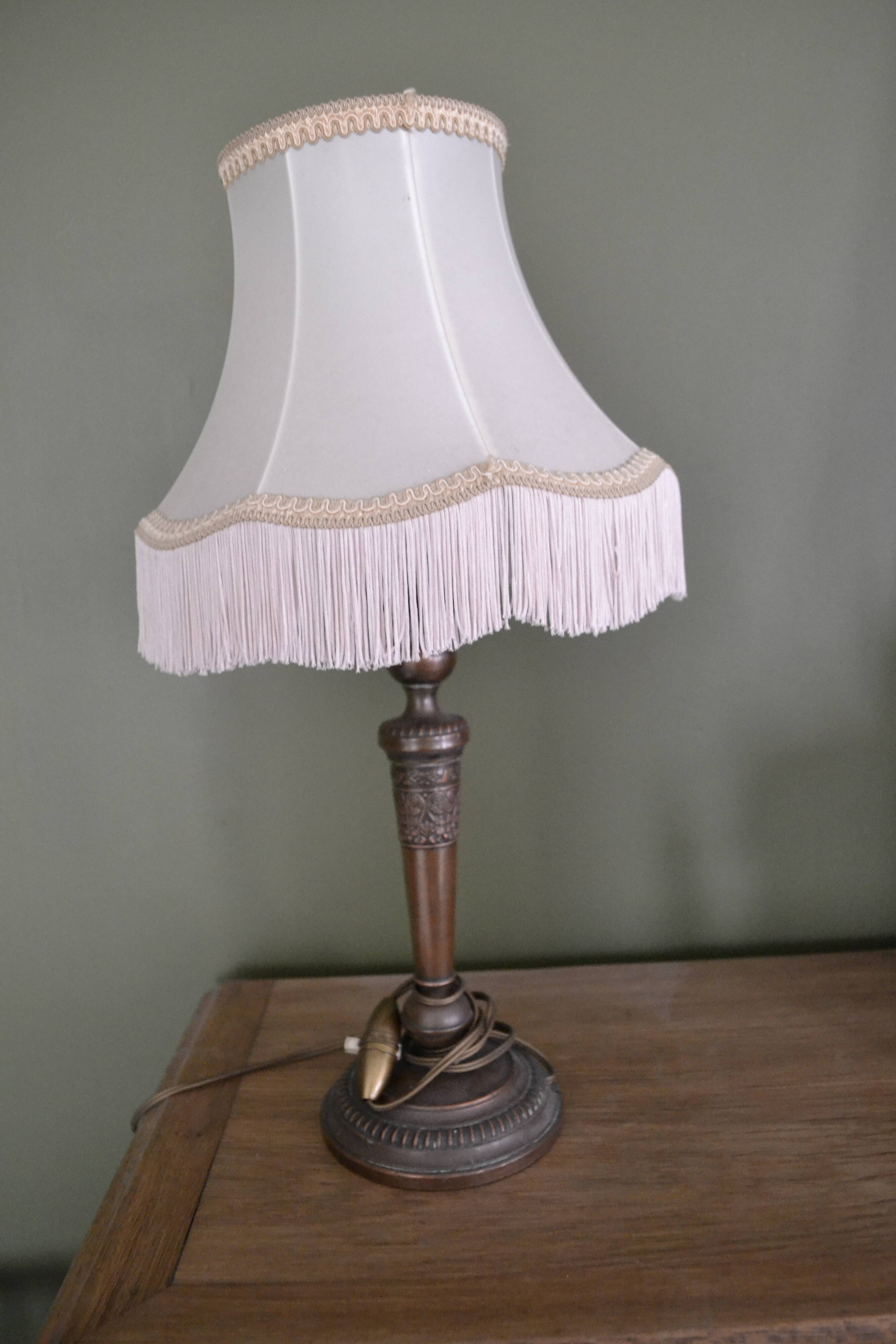 Art deco copper lamp